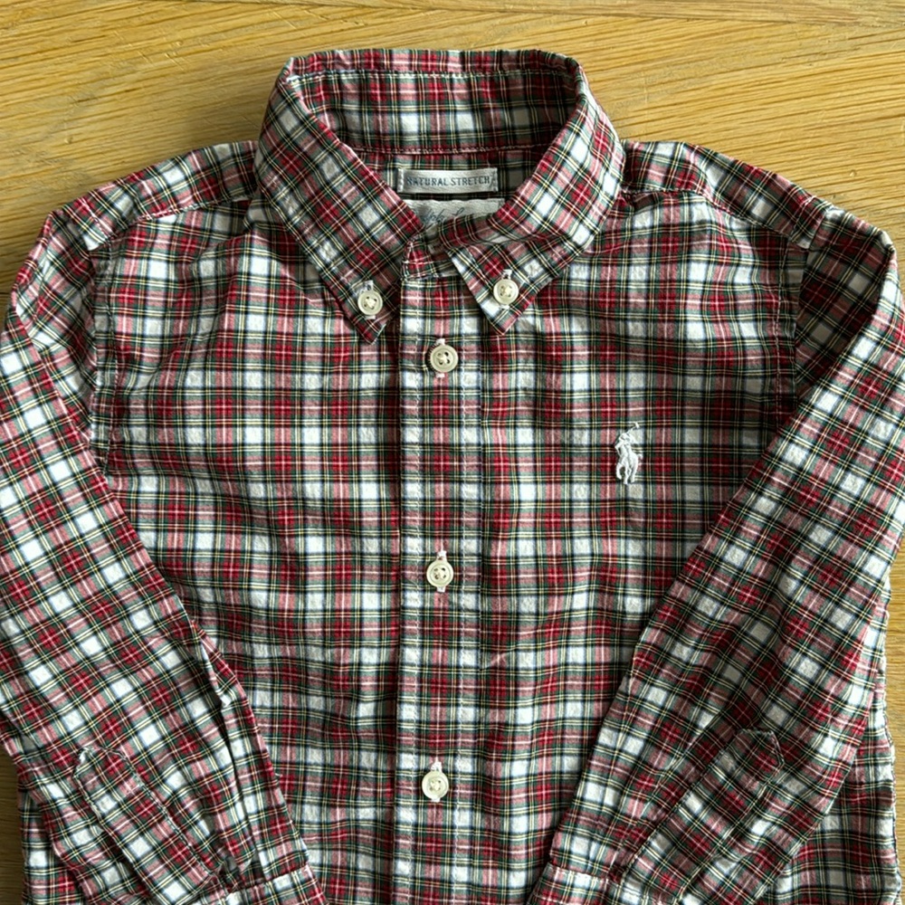 Ralph Lauren boys holiday button down